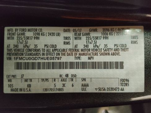 Used 2017 Ford Escape SE w/ Equipment Group 201A FWD image 33
