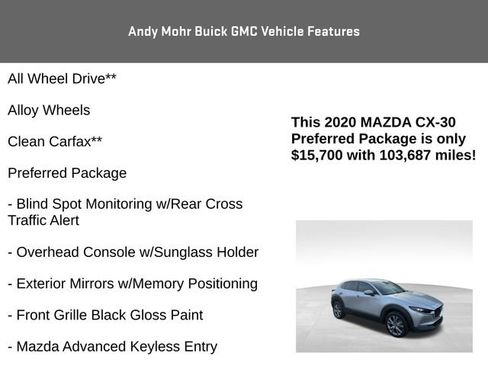 Used 2020 MAZDA CX-30 AWD w/ Preferred Package image 4
