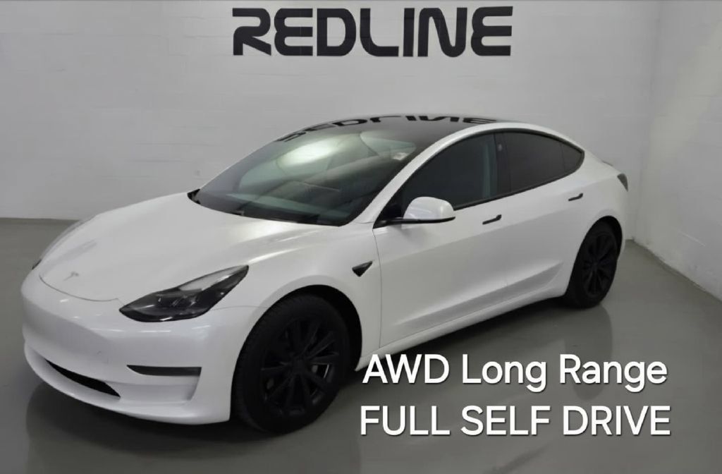 Used 2021 Tesla Model 3 Long Range AWD/4WD image 1