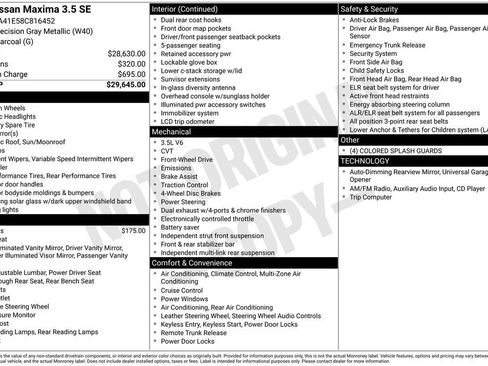 Used 2008 Nissan Maxima 3.5 SE image 3