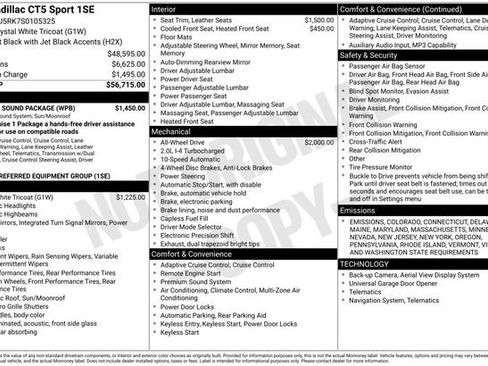 New 2025 Cadillac CT5 Sport w/ Sun And Sound Package image 9