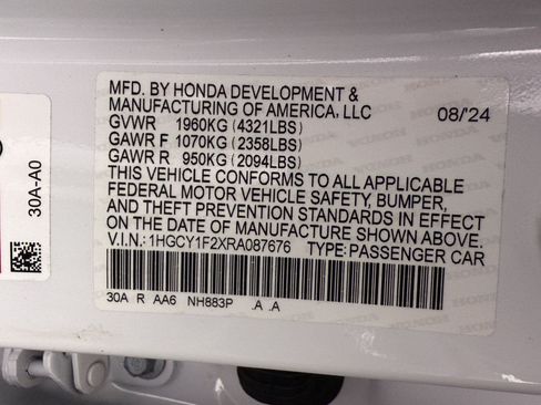 Used 2024 Honda Accord LX image 22