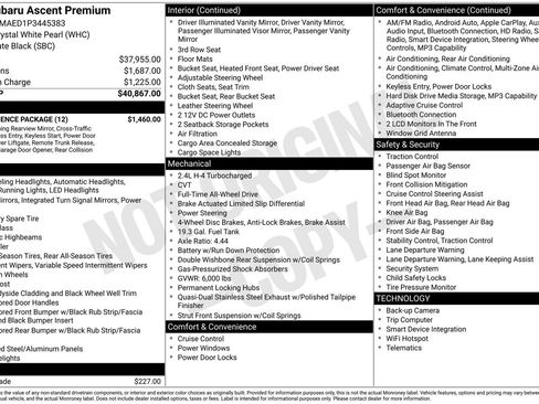 Used 2023 Subaru Ascent Premium w/ Convenience Package image 3