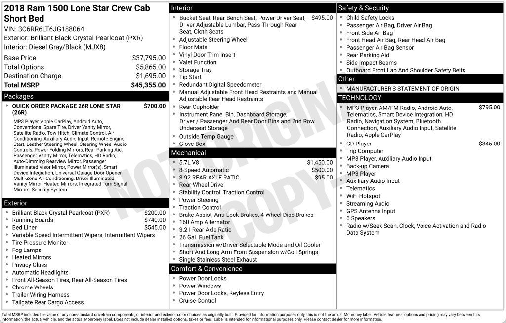 Used 2018 RAM 1500 Lone Star RWD image 26