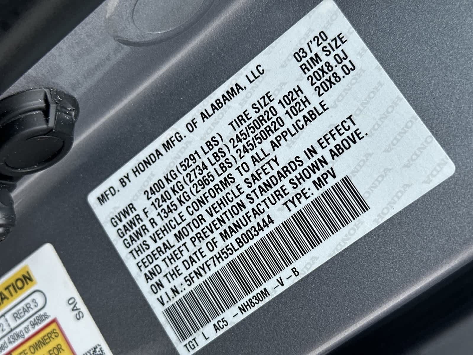 Certified 2020 Honda Passport EX-L image 22