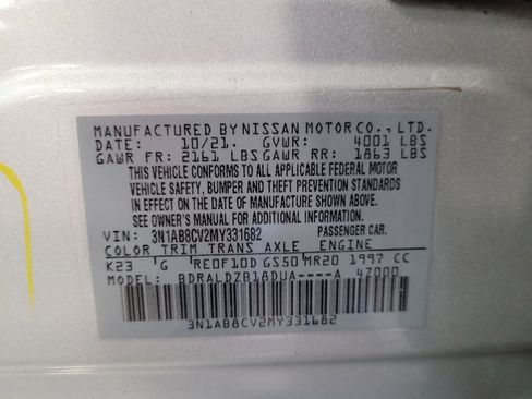 Used 2021 Nissan Sentra SV FWD image 33