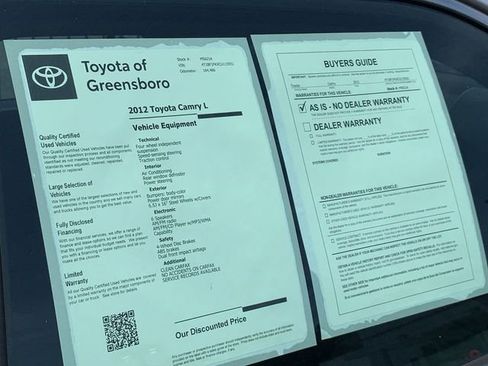 Used 2012 Toyota Camry SE FWD image 32