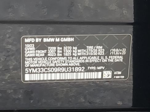 Used 2024 BMW XM Label Red w/ M Driver's Package AWD/4WD image 34