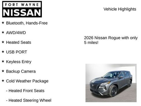 New 2026 Nissan Rogue SV w/ Cold Weather Package image 8