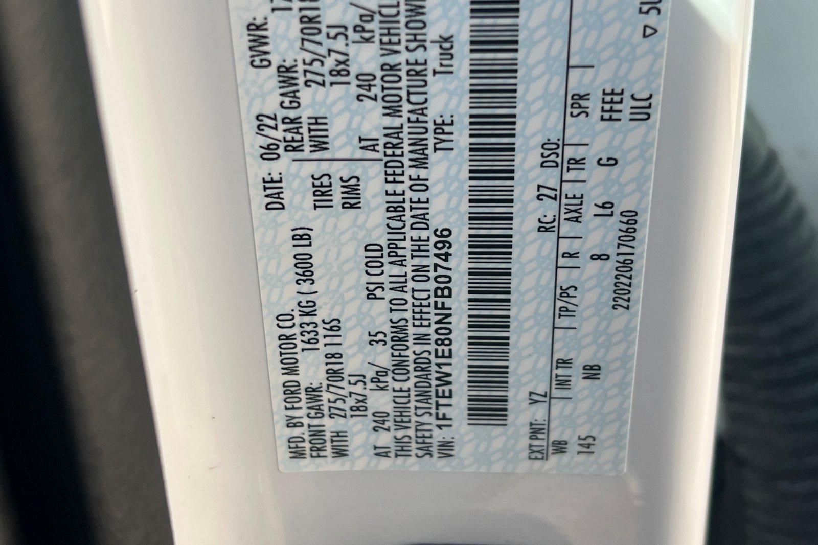 Used 2022 Ford F150 Tremor w/ Equipment Group 402A High AWD/4WD image 32