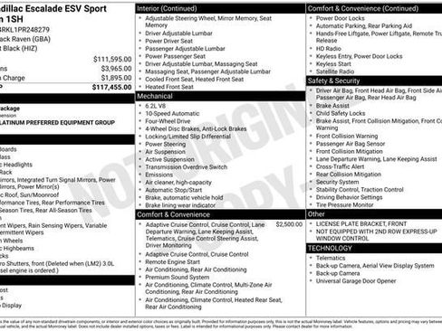 Certified 2023 Cadillac Escalade ESV Sport Platinum image 32