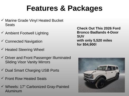Used 2026 Ford Bronco Badlands AWD/4WD image 9