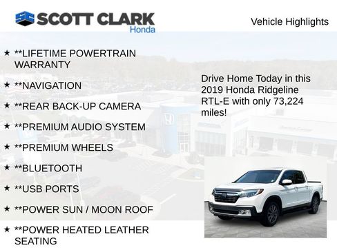 Used 2019 Honda Ridgeline RTL-E image 11