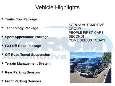 Used 2023 Ford Ranger XLT w/ Equipment Group 302A High AWD/4WD image 7