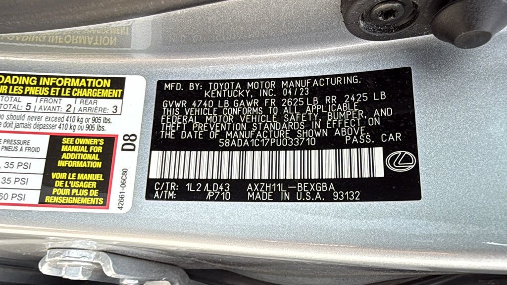 Used 2023 Lexus ES 300h w/ Premium Package FWD image 45