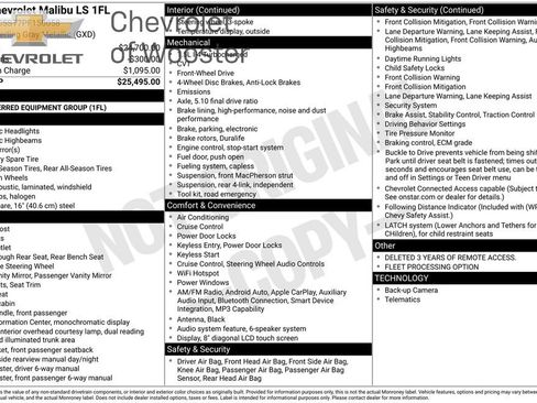 Used 2023 Chevrolet Malibu LS image 1