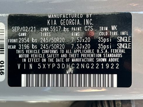 Used 2022 Kia Telluride EX w/ EX Premium Package AWD/4WD image 21