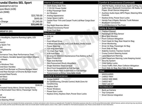 Certified 2026 Hyundai Elantra Sport FWD image 31