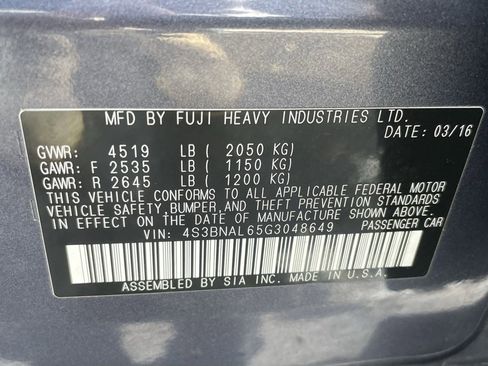 Used 2016 Subaru Legacy 2.5i Limited image 39