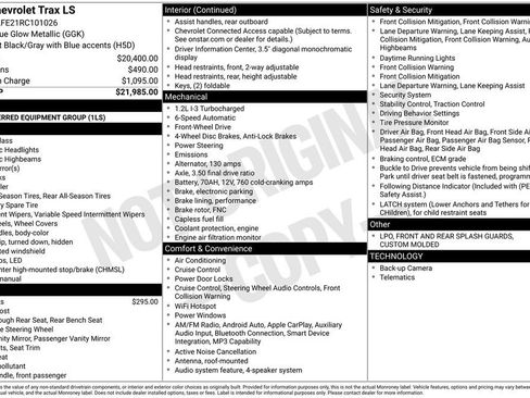 Used 2024 Chevrolet Trax LS FWD image 23