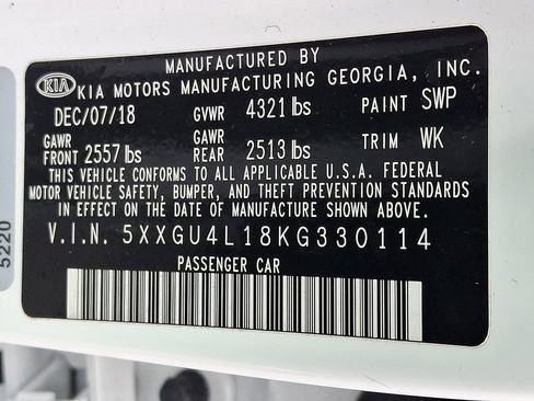 Certified 2019 Kia Optima EX w/ EX Premium Package image 27