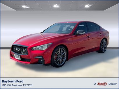 Used 2022 INFINITI Q50 Red Sport 400 w/ Carbon Fiber Package