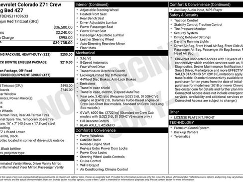 Used 2018 Chevrolet Colorado Z71 image 34