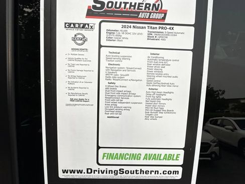 Used 2024 Nissan Titan PRO-4X w/ Pro-4x Utility Package AWD/4WD image 15