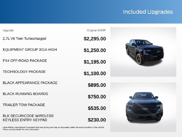 New 2026 Ford Ranger XLT w/ Equipment Group 301A High AWD/4WD image 20