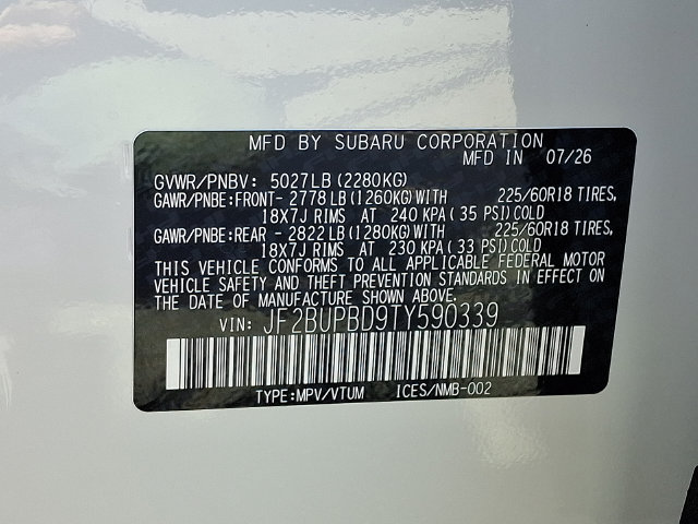 New 2026 Subaru Outback Premium AWD/4WD image 17