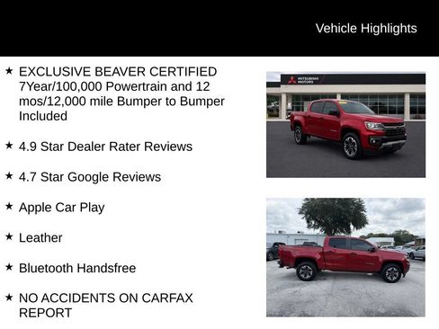 Used 2021 Chevrolet Colorado Z71 w/ Safety Package RWD image 5
