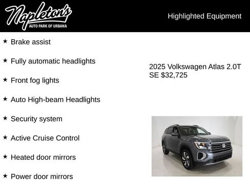 Used 2025 Volkswagen Atlas SE FWD image 16