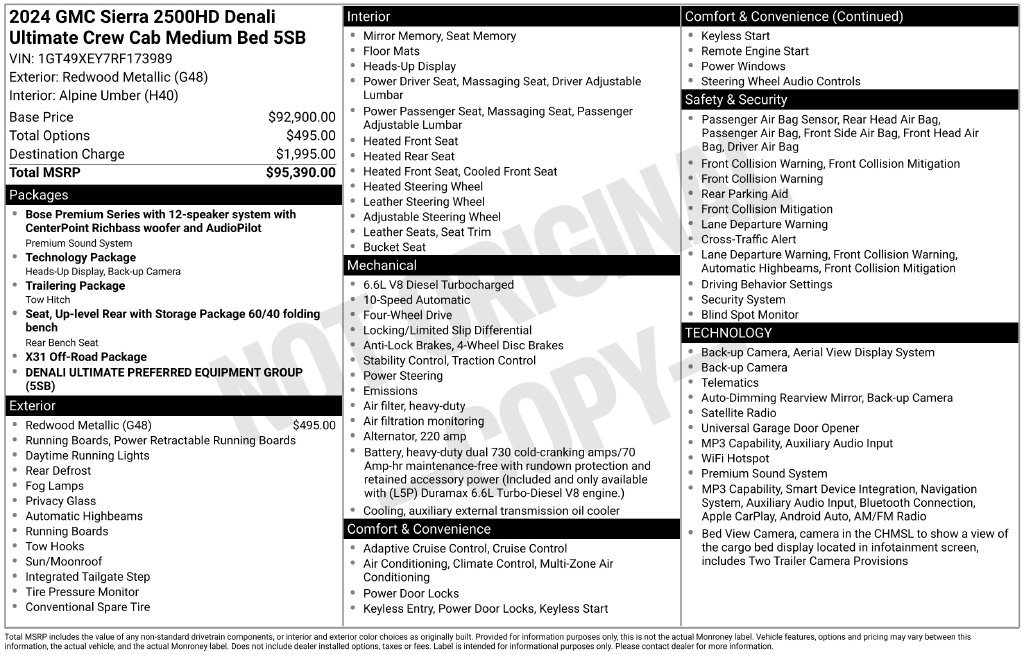 Used 2024 GMC Sierra 2500 Denali Ultimate AWD/4WD image 25