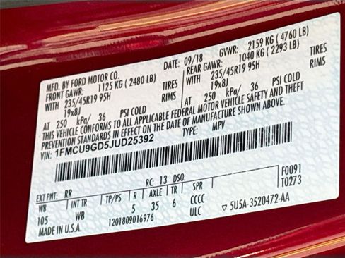 Used 2018 Ford Escape SE w/ Ford Safe & Smart Package image 33