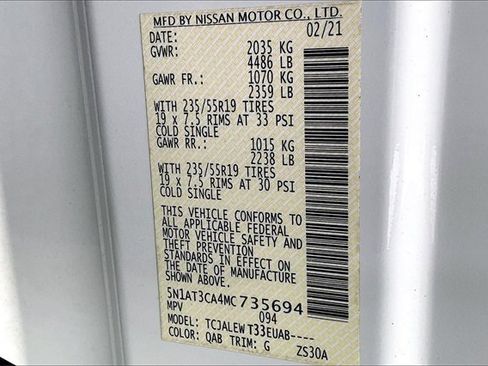 Used 2021 Nissan Rogue SL w/ Premium Package image 34