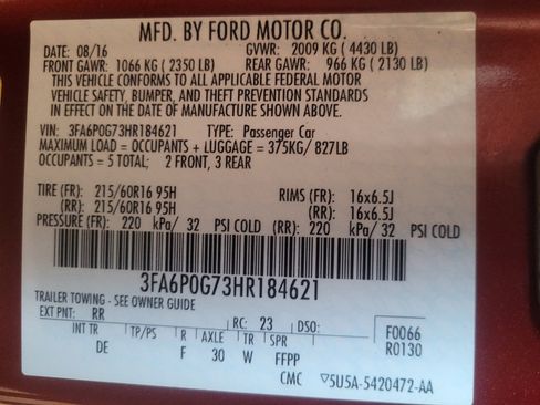 Used 2017 Ford Fusion S FWD image 33