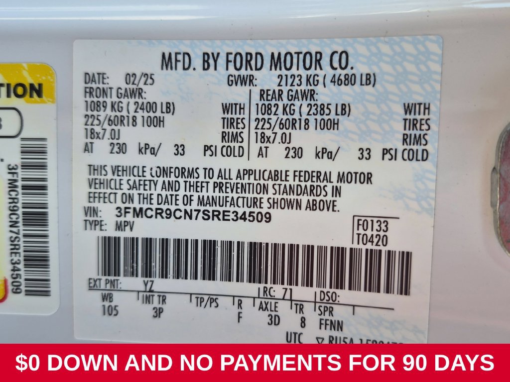 Used 2025 Ford Bronco Sport Outer Banks w/ Outer Banks Tech Package+ AWD/4WD image 35