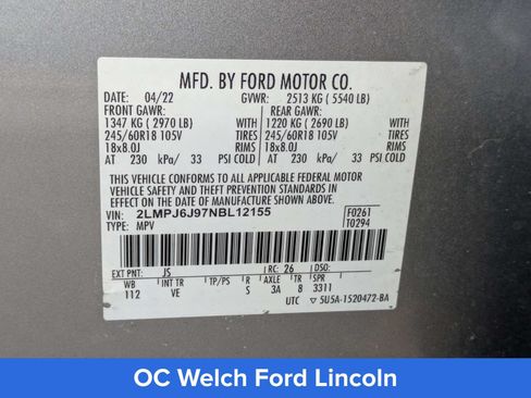 Certified 2022 Lincoln Nautilus FWD w/ Premium Package image 16