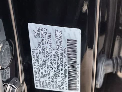 Certified 2022 Honda Pilot Black Edition image 21