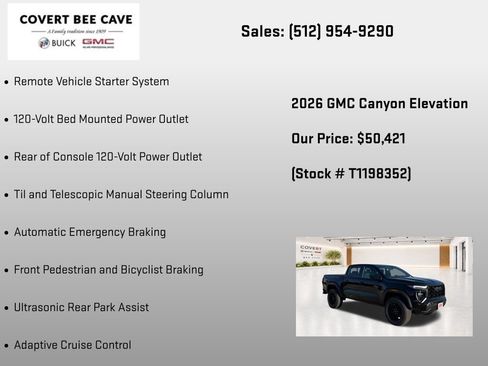New 2026 GMC Canyon Elevation w/ Convenience Package AWD/4WD image 38