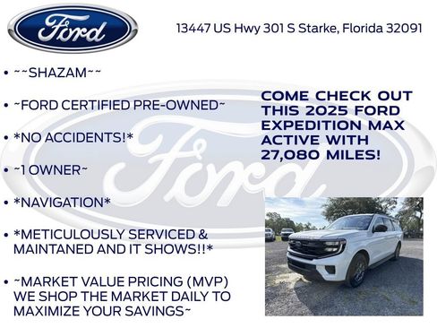 Certified 2025 Ford Expedition Max Active RWD image 6