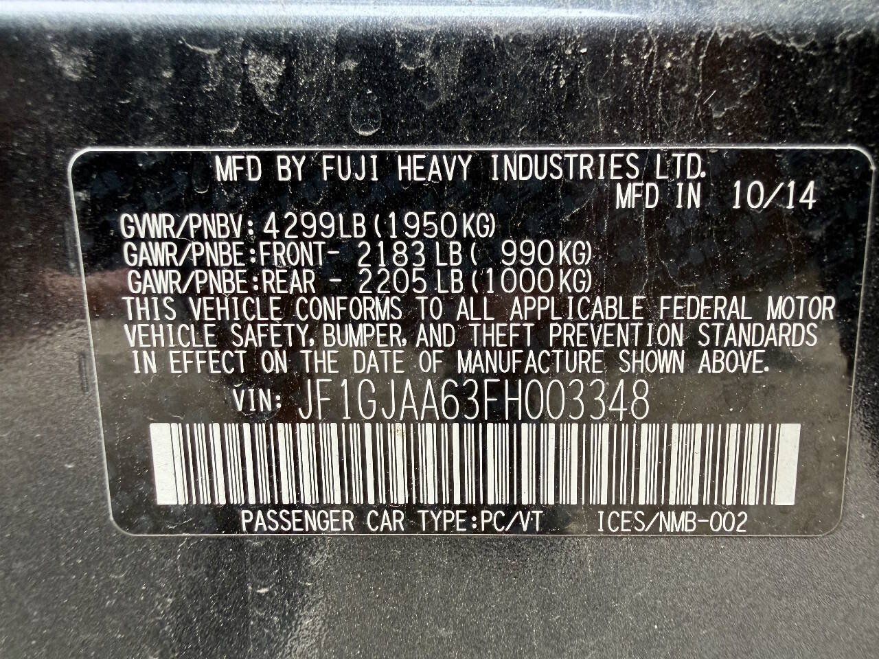 Used 2015 Subaru Impreza 2.0i AWD/4WD image 45