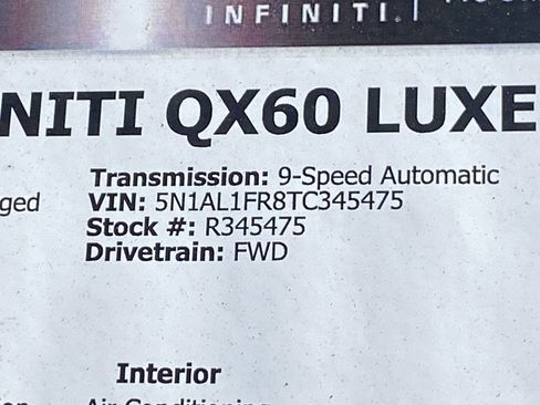 Certified 2026 INFINITI QX60 Luxe FWD image 36