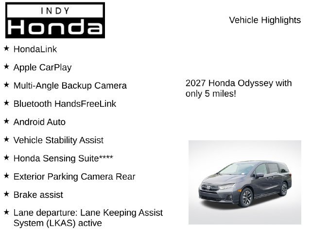 New 2027 Honda Odyssey EX-L image 7