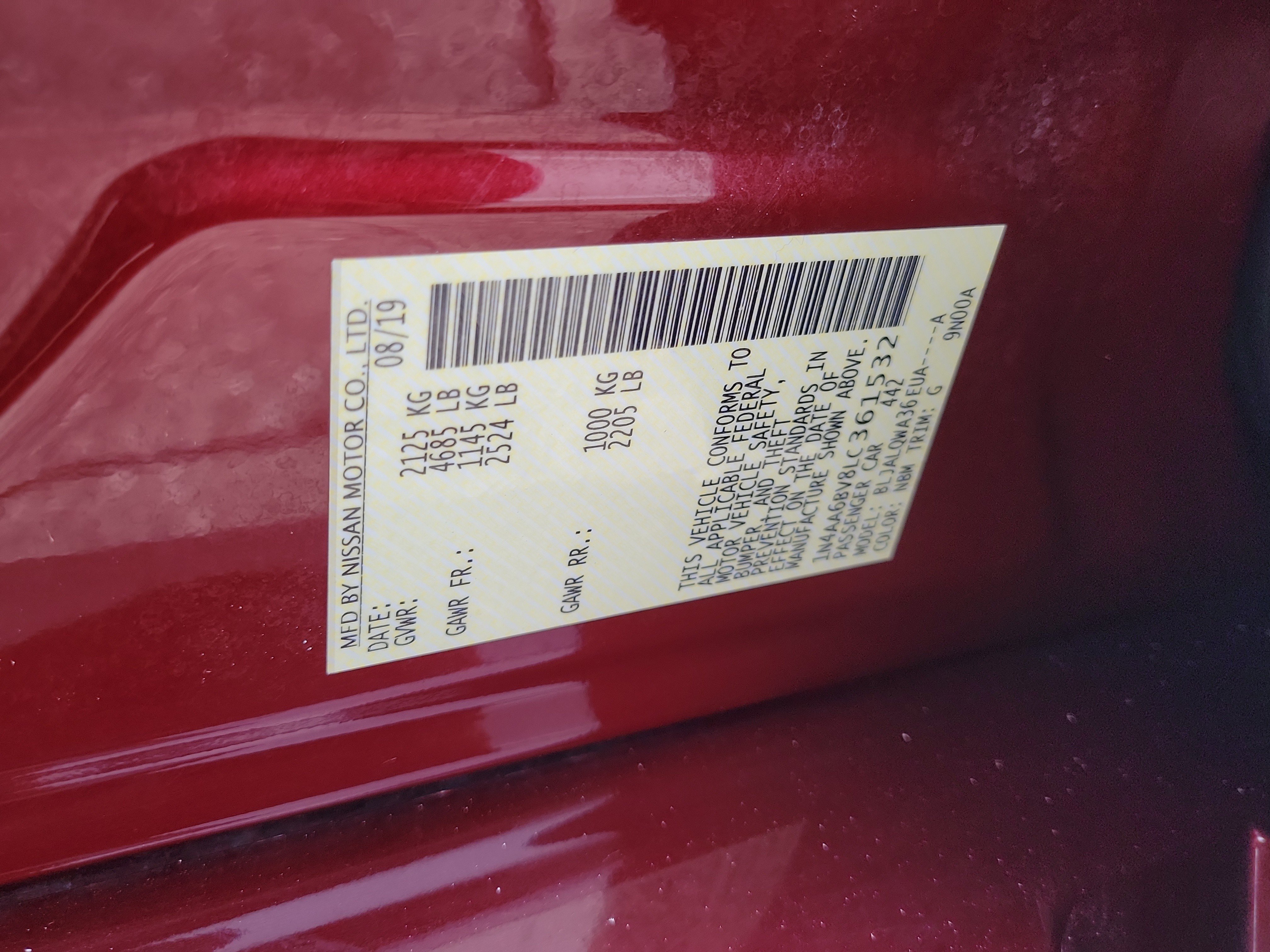 Used 2020 Nissan Maxima 3.5 S w/ Floor Mat Group FWD image 30