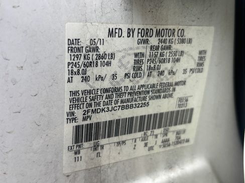 Used 2011 Ford Edge SEL w/ 201A Rapid Spec Order Code FWD image 10
