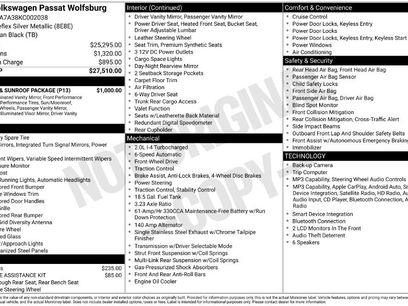 Used 2019 Volkswagen Passat 2.0T Wolfsburg w/ Wheels & Sunroof Package
