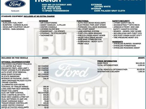 Used 2023 Ford Transit 350 AWD w/ Interior Upgrade Package image 2