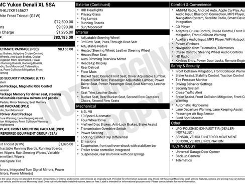 Used 2019 GMC Yukon XL Denali w/ Denali Ultimate Package image 3