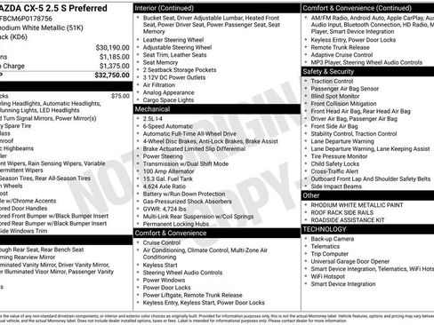 Used 2023 MAZDA CX-5 AWD 2.5 S w/ Preferred Package image 2